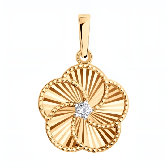 Подвеска из золота с эмалью