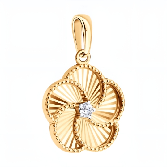 Подвеска из золота с эмалью