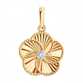 Подвеска из золота с фианитом