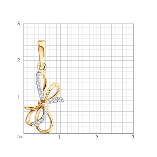 Подвеска из золота "Знак зодиака Лев"