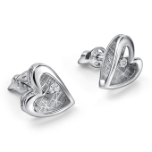 Серьги из серебра с бриллиантами