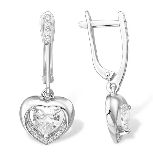 Серьги из серебра с позолотой