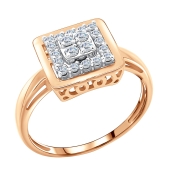 Кольцо из золота с бриллиантами