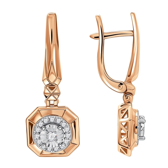 Серьги из золота с бриллиантами