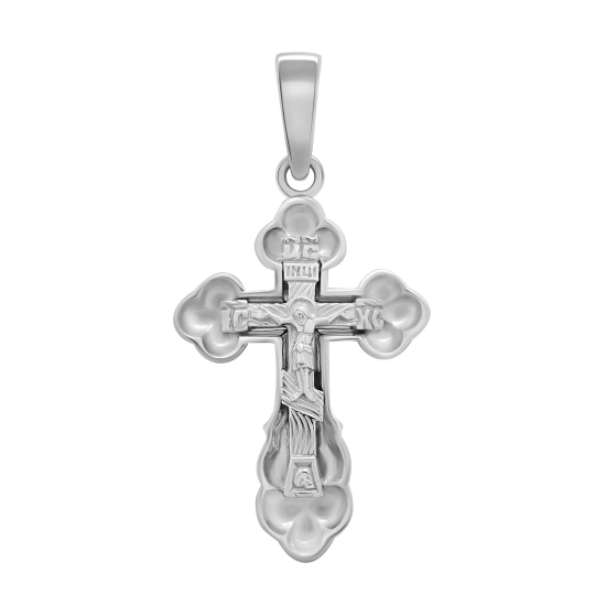 Подвеска-крест из серебра