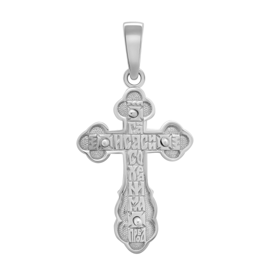 Подвеска-крест из серебра