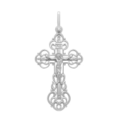 Подвеска-крест из серебра