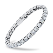 Браслет из серебра с фианитами