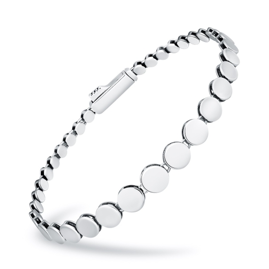 Браслет из серебра с бриллиантом