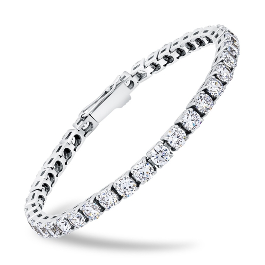 Браслет из серебра с бриллиантом