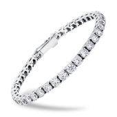 Браслет из серебра с фианитами