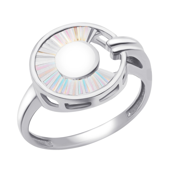 Колье из белого золота с алмазной гранью