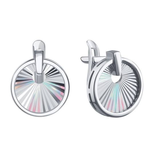 Кольцо из белого золота с алмазной гранью