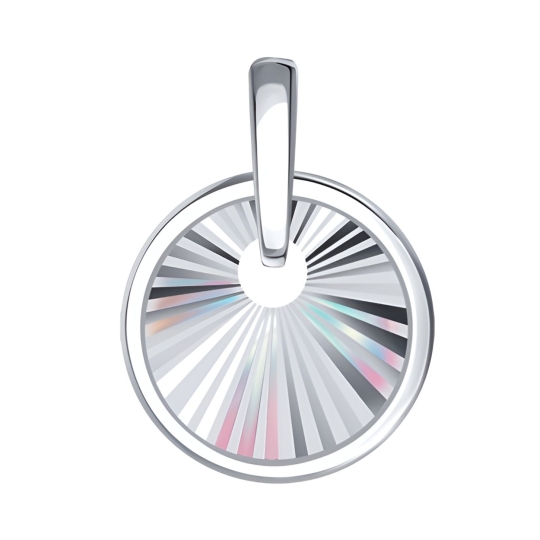 Подвеска из золота с бриллиантами и изумрудом