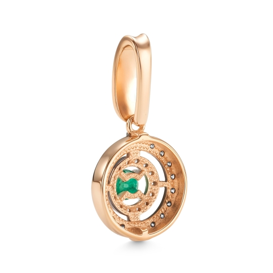 Подвеска из золота с фианитами