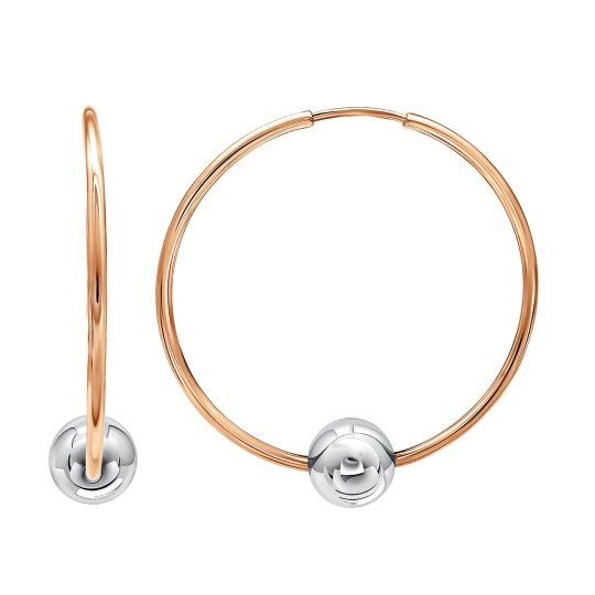 Серьги из золота с фианитами