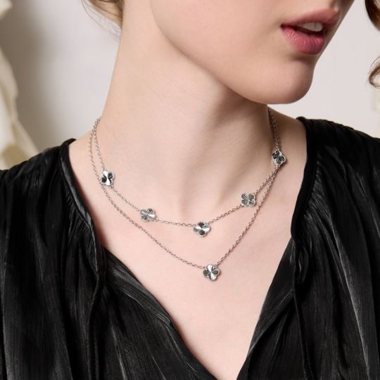 Колье из серебра