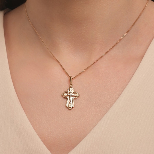 Подвеска-крест из золота