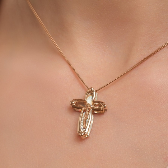 Подвеска-крест из золота