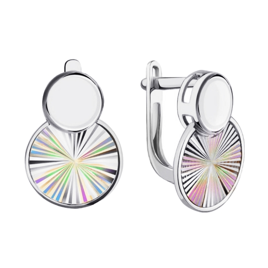 Кольцо из белого золота с алмазной гранью