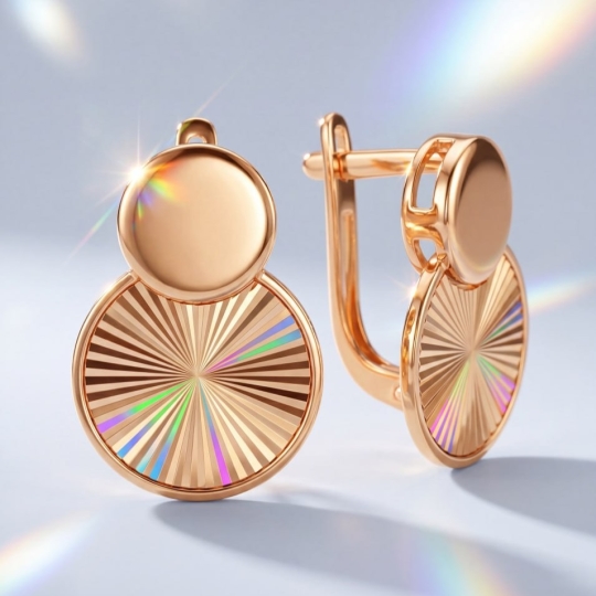 Серьги из золота с бриллиантами