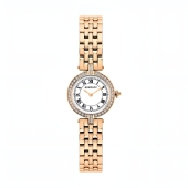 Женские стальные часы с фианитами