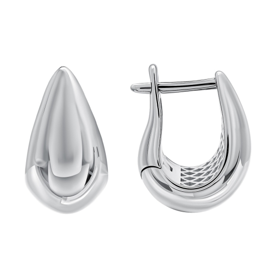 Серьги из серебра с позолотой, сердоликом и фианитами