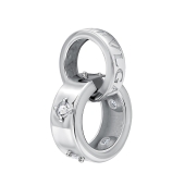 Подвеска из серебра с фианитами