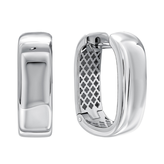 Серьги из серебра с агатами и фианитами