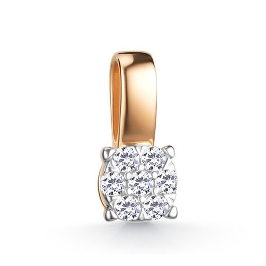 Подвеска из золота "Знак зодиака Лев"