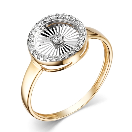 Серьги из лимонного золота с бриллиантами