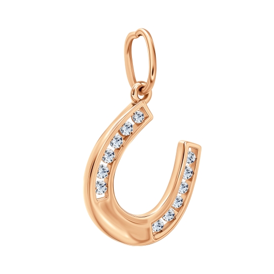 Подвеска из золота с фианитами