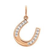 Подвеска из золота с фианитами 