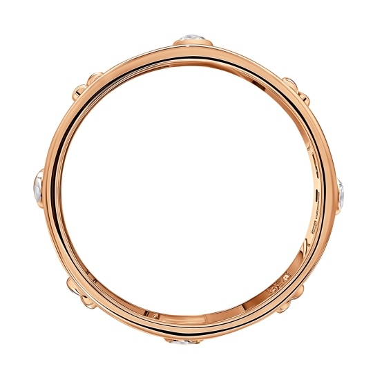 Кольцо из золота с фианитами