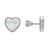 Серьги из серебра с перламутром