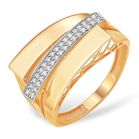 Серьги из золота с фианитами