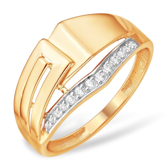 Кольцо из золота "Спаси и сохрани"