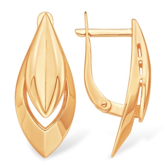 Серьги из золота с турмалинами