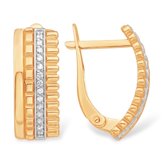 Кольцо из золота с фианитами