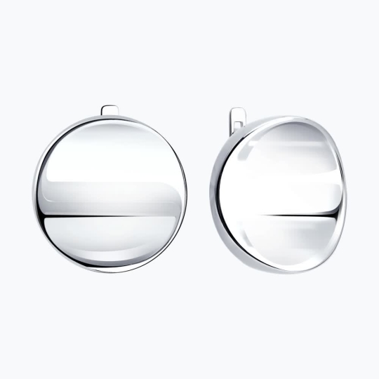 Серьги из серебра с ювелирными кристаллами