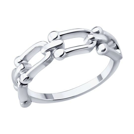 Обручальное кольцо из серебра