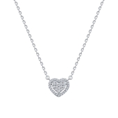 Колье из серебра с фианитами