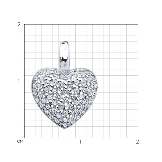 Подвеска из серебра с агатом