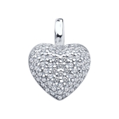 Подвеска из серебра с фианитами