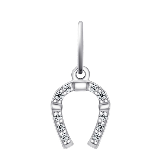 Подвеска из серебра с фианитом