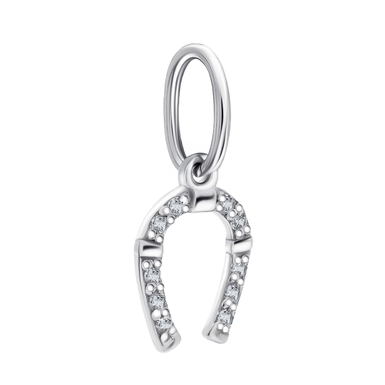 Подвеска из серебра с фианитом