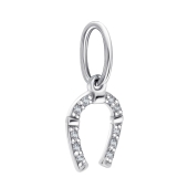 Подвеска из серебра с фианитами 