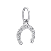 Подвеска из серебра с фианитами 