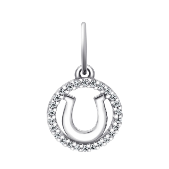 Подвеска из серебра с ювелирным кристаллом