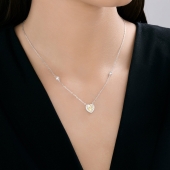 Колье из серебра с фианитами